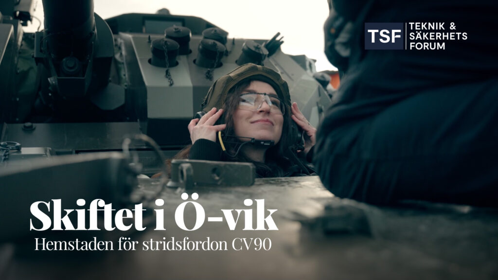 Skiftet i Ö-vik, hemstaden för stridsfordon CV90